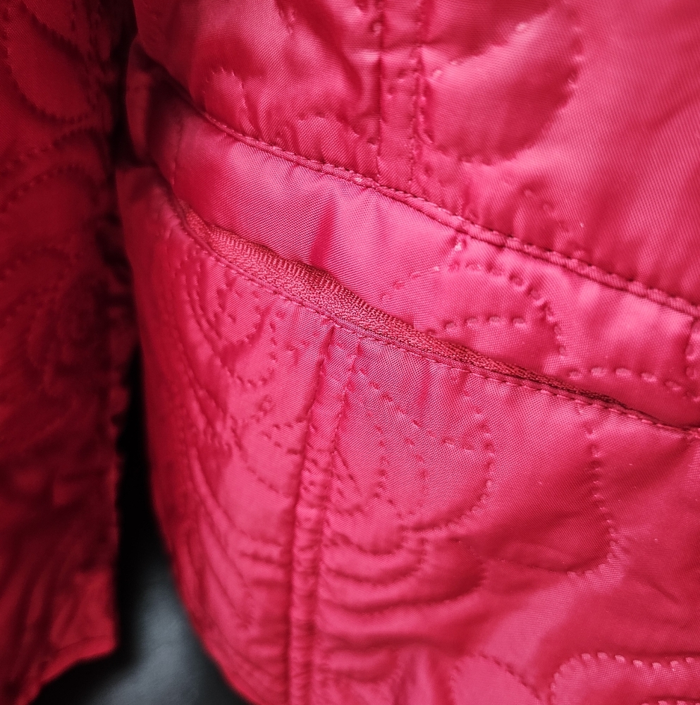 Quilted Red Jacket - Picture 3 of 4